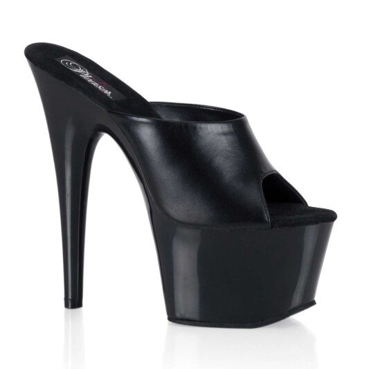 Pleaser Mules ADORE-701 Pelle Nero/Nero EU-36 / US-6