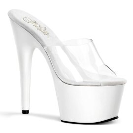Pleaser Mules ADORE-701 Trasparente/Bianco EU-37 / US-7