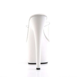Pleaser Mules ADORE-701 Trasparente/Bianco EU-37 / US-7