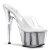 Pleaser Mules ADORE-701G Trasparente/Argento Glitter EU-35 / US-5