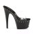 Pleaser Mules ADORE-701LS Trasparente/Nero EU-35 / US-5
