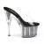 Pleaser Mules ADORE-701SRS Trasparente/Nero Strass EU-35 / US-5