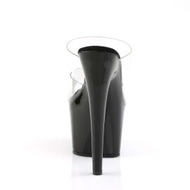 Pleaser Mules ADORE-702 Trasparente/Nero EU-35 / US-5