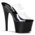 Pleaser Mules ADORE-702 Trasparente/Nero EU-38 / US-8