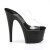 Pleaser Mules ADORE-702 Trasparente/Nero EU-38 / US-8