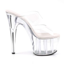 Pleaser Mules ADORE-702 Trapsarente/Trasparente EU-35 / US-5