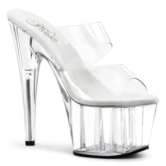 Pleaser Mules ADORE-702 Trapsarente/Trasparente EU-38 / US-8