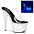 Pleaser Mules ADORE-702UV Trasparente/Bianco Neon EU-36 / US-6