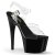 Pleaser Sandali ADORE-708 Trasparente/Nero EU-40 / US-10