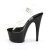 Pleaser Sandali ADORE-708 Trasparente/Nero EU-35 / US-5