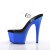 Pleaser Sandali ADORE-708 Trasparente/Blu Cromato EU-35 / US-5