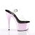 Pleaser Sandali ADORE-708 Trasparente/Rosa Baby Cromato EU-40 / US-10