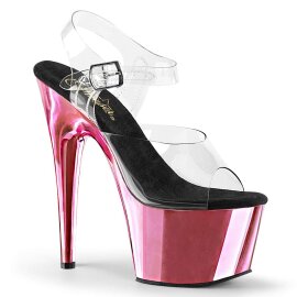 Pleaser Sandali ADORE-708 Trasparente/Rosa Baby Cromato...