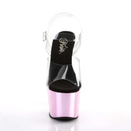 Pleaser Sandali ADORE-708 Trasparente/Rosa Baby Cromato...
