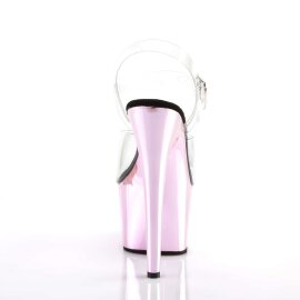 Pleaser Sandali ADORE-708 Trasparente/Rosa Baby Cromato EU-35 / US-5