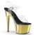 Pleaser Sandali ADORE-708 Trasparente/Dorato Cromato EU-35 / US-5