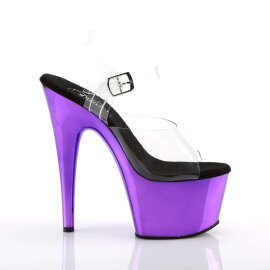 Pleaser Sandali ADORE-708 Trasparente/Viola Cromato EU-35 / US-5