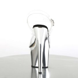 Pleaser Sandali ADORE-708 Trasparente/Argento Cromato EU-35 / US-5