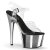 Pleaser Sandali ADORE-708 Trasparente/Argento Cromato EU-35 / US-5