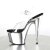 Pleaser Sandali ADORE-708 Trasparente/Argento Cromato EU-35 / US-5