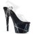 Pleaser Sandali ADORE-708BMC Trasparente/Nero EU-35 / US-5