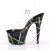 Pleaser Sandali ADORE-708BMC Trasparente/Nero EU-35 / US-5