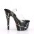 Pleaser Sandali ADORE-708BMC Trasparente/Nero EU-35 / US-5