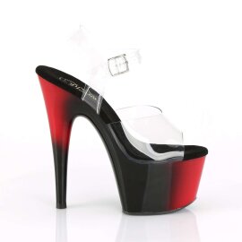Pleaser Sandali ADORE-708BR Trasparente/Rosso Nero EU-35 / US-5