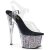 Pleaser Sandali ADORE-708CG Trasparente/Argento Multi Glitter EU-35 / US-5