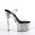 Pleaser Sandali ADORE-708CG Trasparente/Argento Multi Glitter EU-35 / US-5