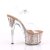 Pleaser Sandali ADORE-708G Trasparente/Dorato Rosa Glitter EU-36 / US-6