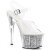 Pleaser Sandali ADORE-708G Trasparente/Argento Inserti Glitter EU-37 / US-7