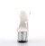 Pleaser Sandali ADORE-708G Trasparente/Argento Inserti Glitter EU-38 / US-8