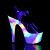 Pleaser Sandali ADORE-708GXY Trasparente/Neon-Multicolore EU-37 / US-7