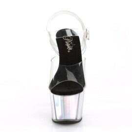 Pleaser Sandali ADORE-708HGI Trasparente/Argento Ologramma EU-35 / US-5