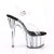 Pleaser Sandali ADORE-708HGI Trasparente/Argento Ologramma EU-35 / US-5