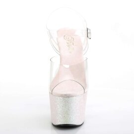 Pleaser Sandali ADORE-708HMG Trasparente/Opale Multi...