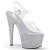 Pleaser Sandali ADORE-708HMG Trasparente/Argento Multi Glitter EU-35 / US-5