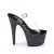 Pleaser Sandali ADORE-708LG Trasparente/Nero Strass EU-41 / US-11