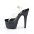 Pleaser Sandali ADORE-708LG Trasparente/Nero Strass EU-35 / US-5