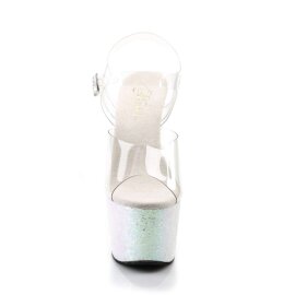 Pleaser Sandali ADORE-708LG Trasparente/Opale Multi...