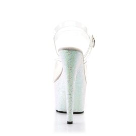 Pleaser Sandali ADORE-708LG Trasparente/Opale Multi Glitter EU-35 / US-5