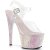 Pleaser Sandali ADORE-708LG Trasparente/Opale Multi Glitter EU-35 / US-5