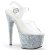 Pleaser Sandali ADORE-708LG Trasparente/Argento Multi Glitter EU-35 / US-5
