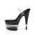 Pleaser Sandali ADORE-708LN Trasparente/Nero EU-37 / US-7