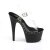 Pleaser Sandali ADORE-708LS Trasparente/Nero EU-37 / US-7