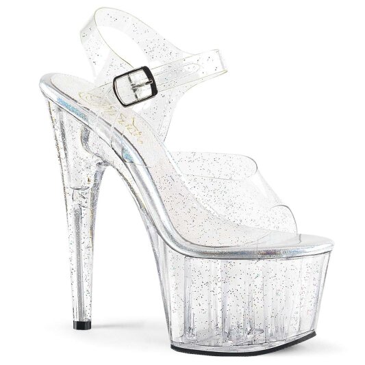 Pleaser Sandali ADORE-708MMG Trasparente/Trasparente EU-38 / US-8