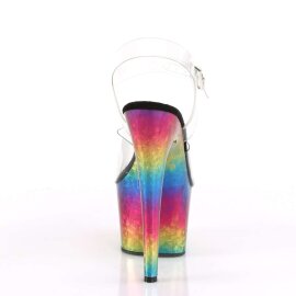 Pleaser Sandali ADORE-708MRB Trasparente/Multicolore Metallico EU-37 / US-7