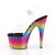 Pleaser Sandali ADORE-708MRB Trasparente/Multicolore Metallico EU-37 / US-7