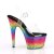 Pleaser Sandali ADORE-708MRB Trasparente/Multicolore Metallico EU-37 / US-7